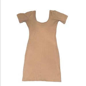 American apparel Tshirt dress with wide neck, sleeves can be worn up or down